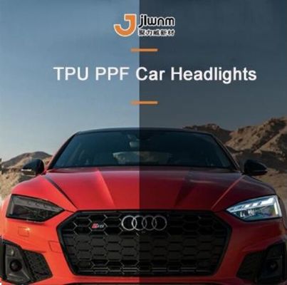 रिमूवेबल ग्लू कार हेडलाइट प्रोटेक्टिव PPF हेडलाइट टिंट फिल्म 0.3x15m